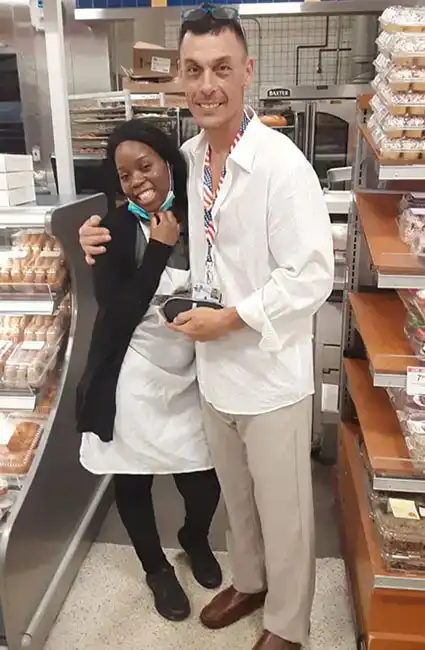 Butterflies and Friendships author David Haave sharing the books love with fans Boca Raton Publix 2022 -- David Haave